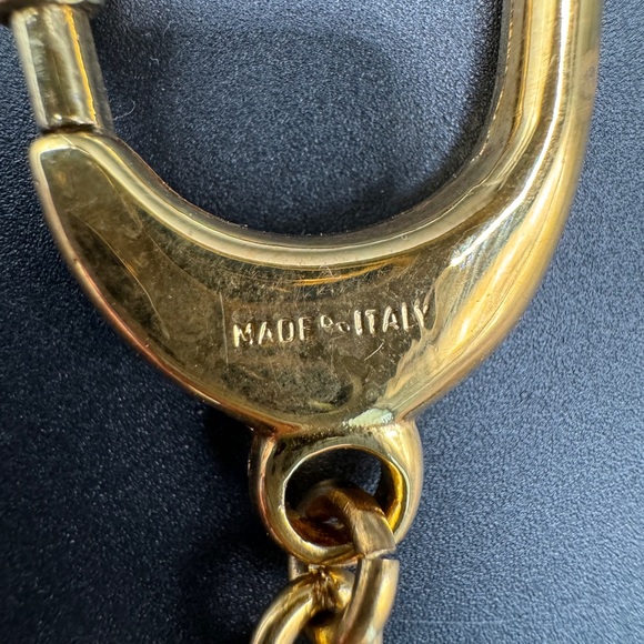 CELINE 24-Karat Gold-Plated Triomphe Keychain or Bag Charm, GUC - Picture 9 of 12